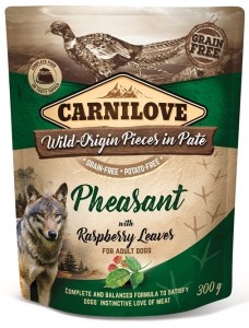 Hondenvoer: Carnilove - Pouch Fazant met Frambozen Blaadjes