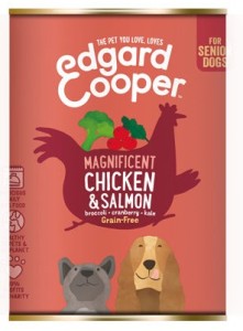 Hondenvoer: Edgard & Cooper - Kip & Zalm Senior Blik