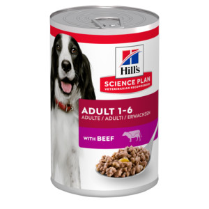 Hondenvoer: Hill's Adult met rund (blik r)