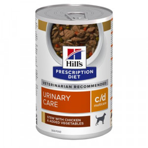 Hondenvoer: Hill's Prescription Diet C/D Multicare Urinary Care stoofpotje voor hond met kip & groenten