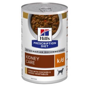 Hondenvoer: Hill's Prescription Diet K/D Kidney Care stoofpotje voor hond met kip & groenten