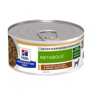 Hondenvoer: Hill's Prescription Diet Metabolic Weight Management stoofpotje voor hond met kipsmaak & groenten