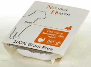 Hondenvoer: Natural Health Dog - Steamed Carnivore Turkey Graanvrij