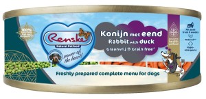 Hondenvoer: Renske - Vers Bereid Graanvrij Konijn&Eend