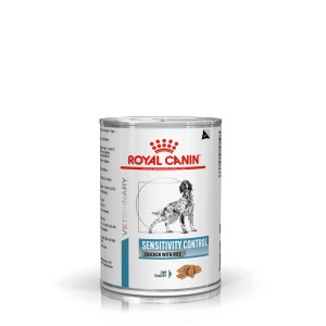 Hondenvoer: Royal Canin Veterinary Sensitivity Control kip met rijst natvoer hond (blik)